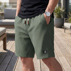 Korte shorts til mænd | Komfortable sommershorts med elastisk talje | 1+1 GRATIS
