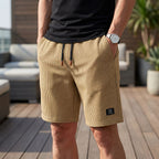Korte shorts til mænd | Komfortable sommershorts med elastisk talje | 1+1 GRATIS