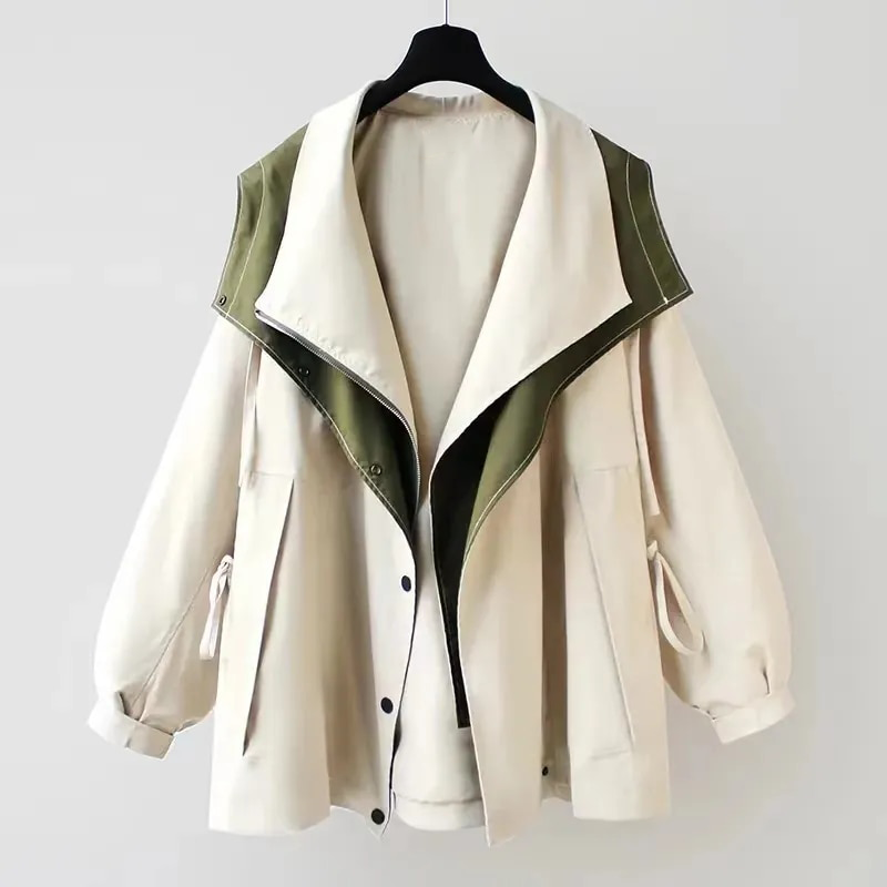 Emma | Moderne Tosfarvet Trenchcoat