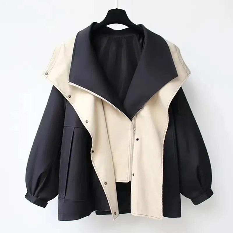 Emma | Moderne Tosfarvet Trenchcoat