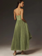 Anouk | Elegant grøn maxikjole