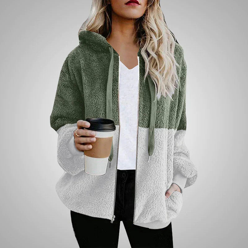 Laluna® | Fluffy Cardigan med Hætte