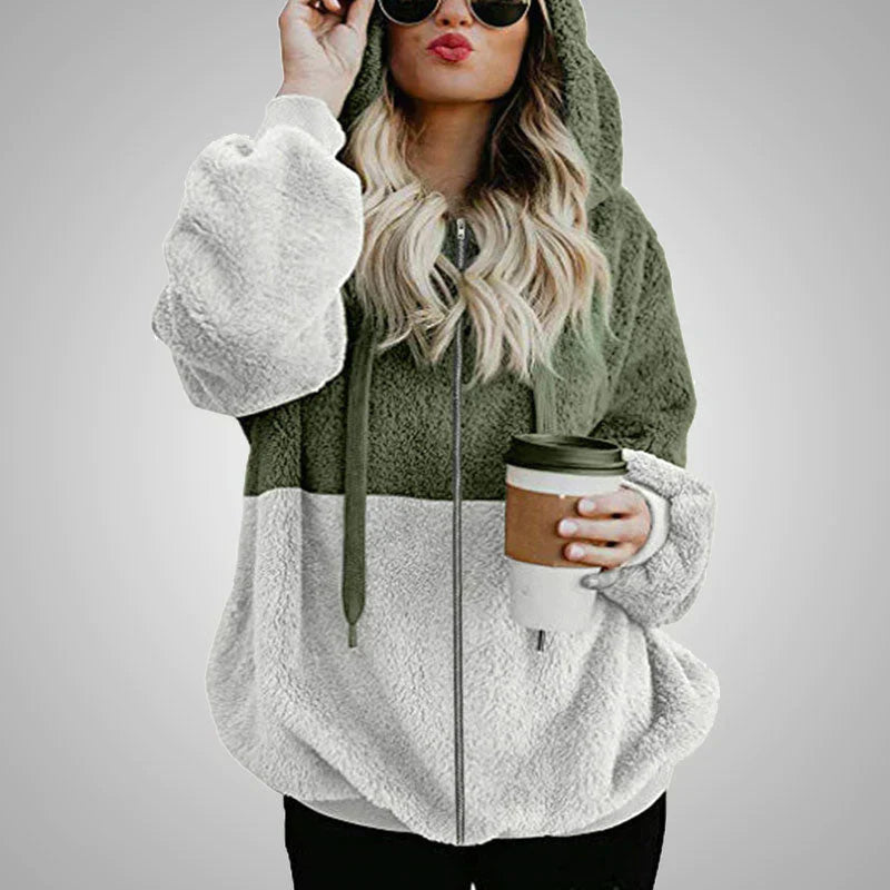 Laluna® | Fluffy Cardigan med Hætte
