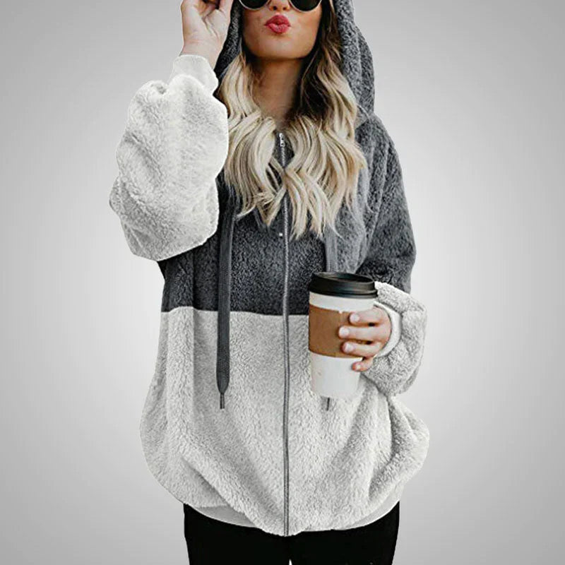 Laluna® | Fluffy Cardigan med Hætte