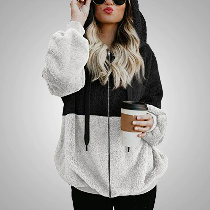 Laluna® | Fluffy Cardigan med Hætte