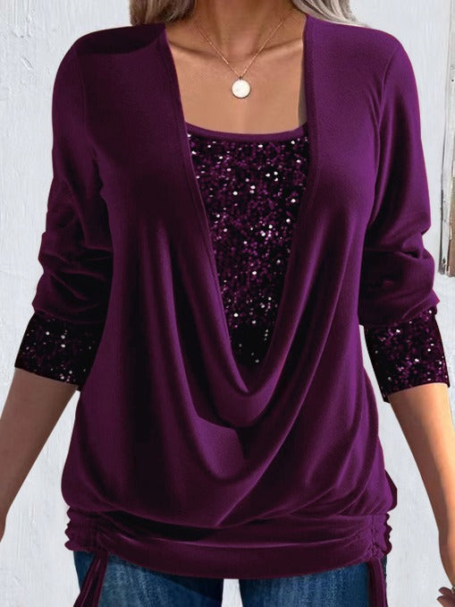 Ariellea™ – Blød, draperet bluse med silkeblød fornemmelse