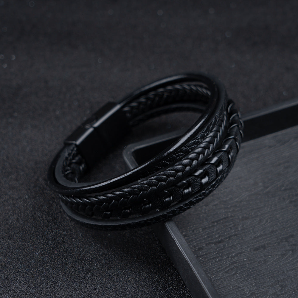 Ragnar Armbånd - Flettet Viking Armbånd i Læder (1+1 Gratis)