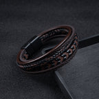Ragnar Armbånd - Flettet Viking Armbånd i Læder (1+1 Gratis)