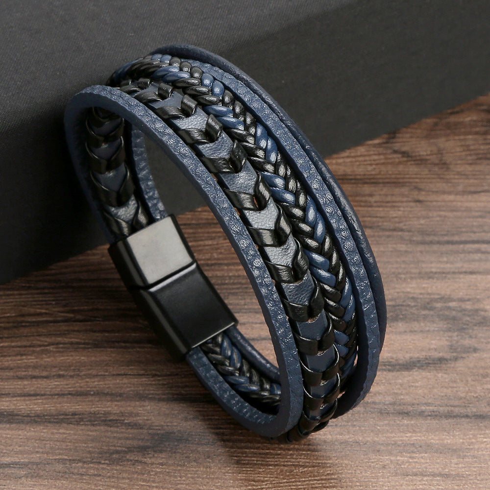 Ragnar Armbånd - Flettet Viking Armbånd i Læder (1+1 Gratis)