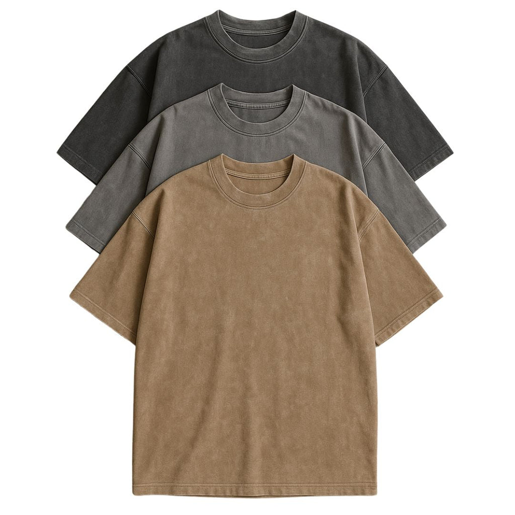 Essential Oversized T-shirt Sæt i Bomuld – 3-pak