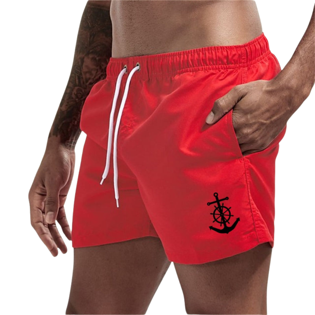 Lars | Elegante badeshorts med elastiktalje og lommer