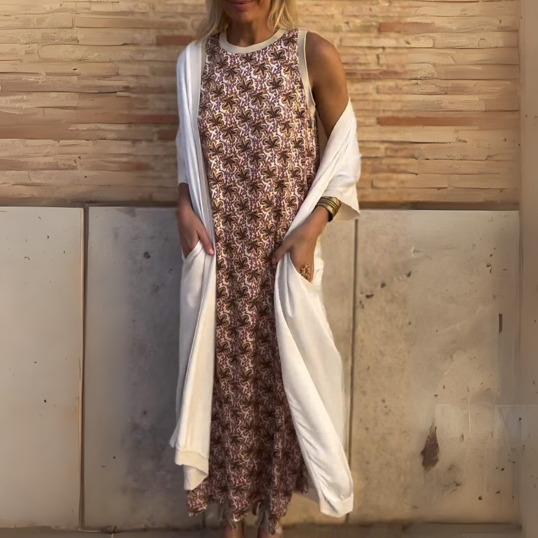 Esther | Elegant Kjole med Vest