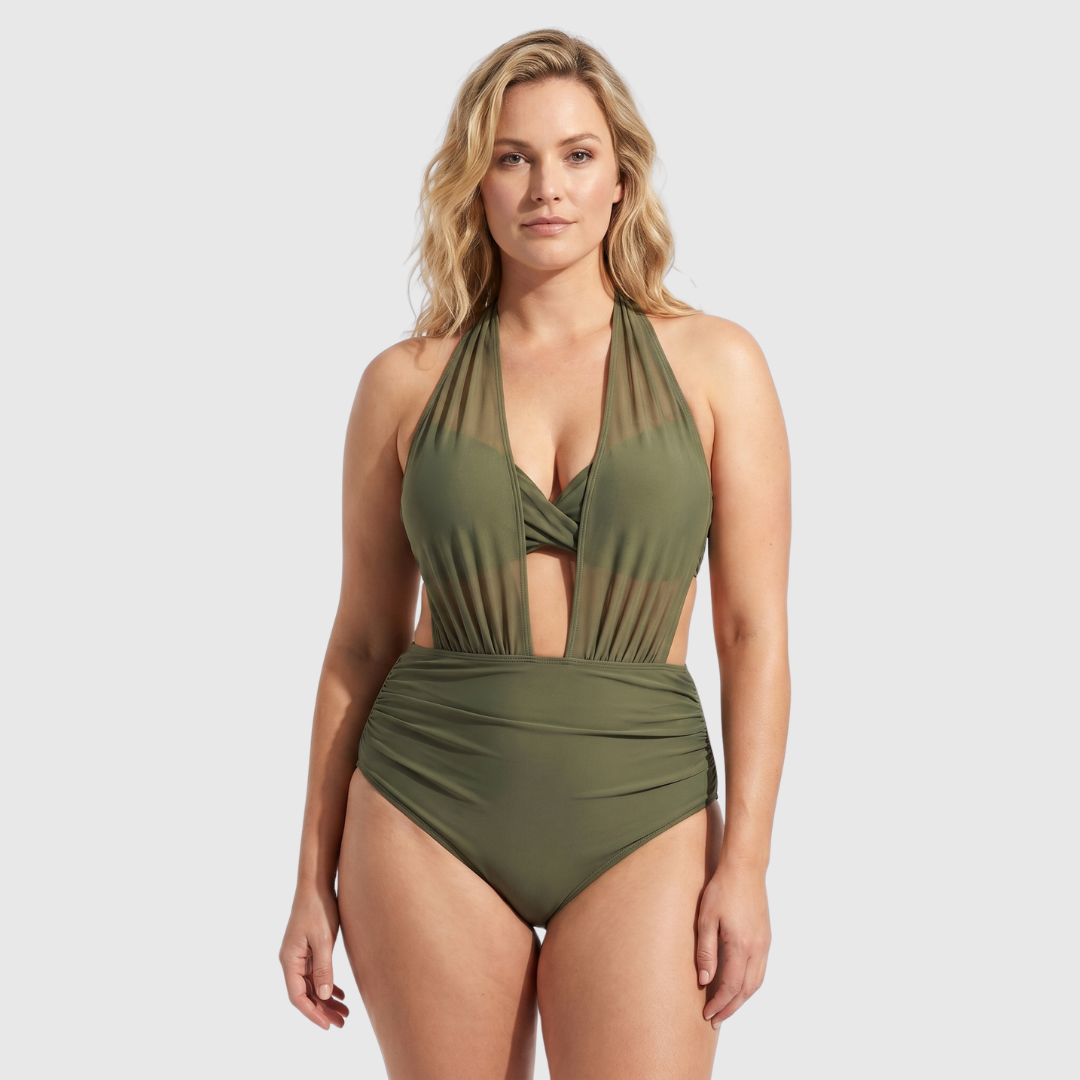 Sabine | Højtaljet Tummy Control-bikini i 2-i-1-design