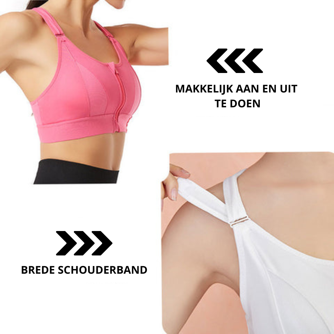Støttende og behagelig sports-bh