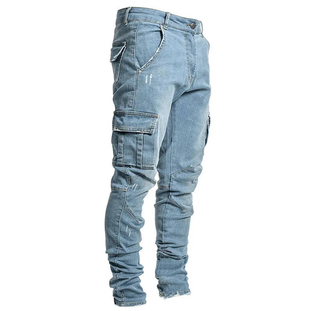 Laluna® | Cargo Street Elastikjeans