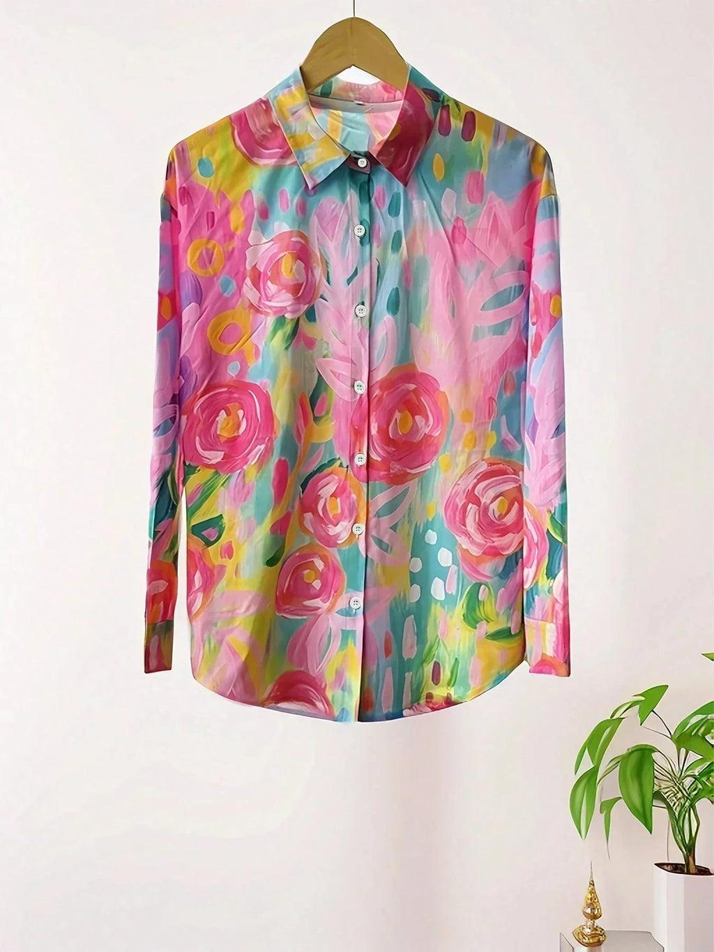 Rina™ | Bluse med farverigt print