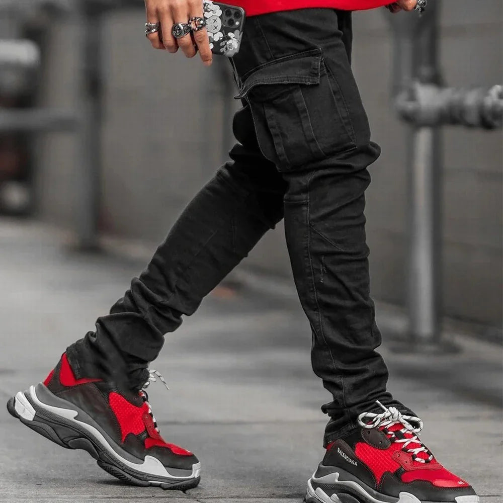 Laluna® | Cargo Street Elastikjeans