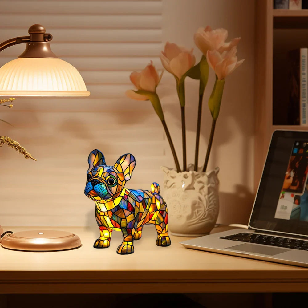 Lysende hund - Håndlavet lampe, der får hjerter til at stråle