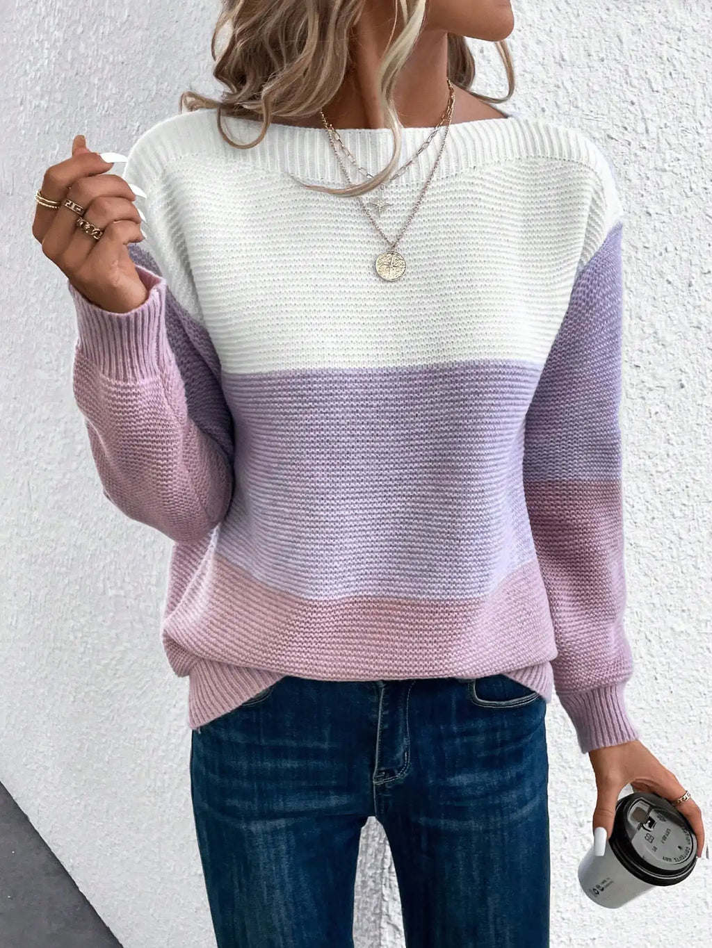Laluna® | Tre-farvet Sweater