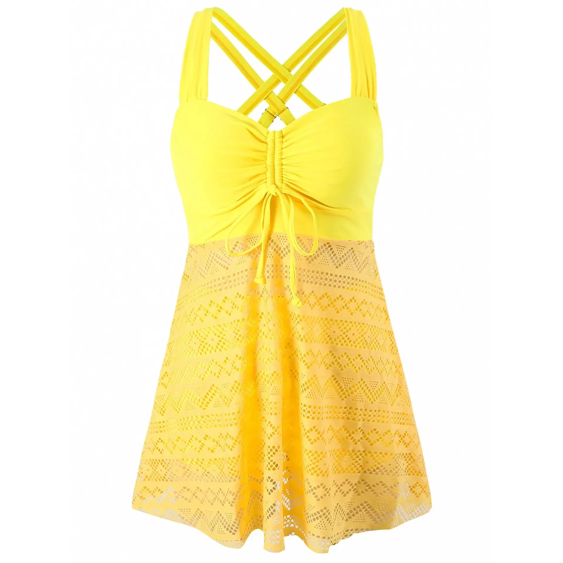 Anouk | Premium Blonde Halter Badedragt