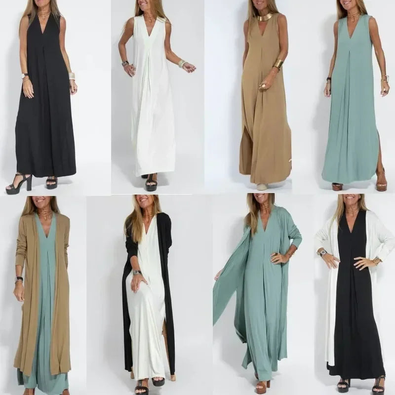 Sara | Moderigtig Sommerkjole med Cardigan