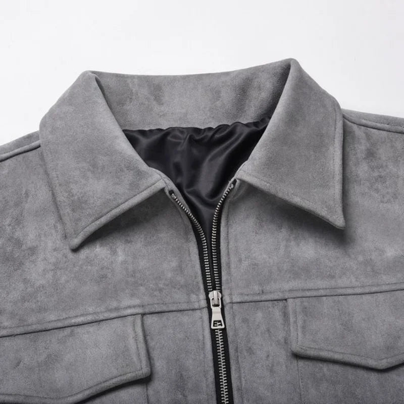 Laluna® | Oversized jakke i ruskind