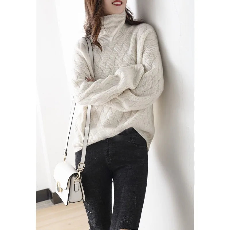 Laluna® | Strikket rullekravesweater