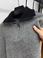 LALUNA® | RIBSTRIK BLUSE MED LYNLÅS