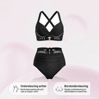 Sabine | Højtaljet Tummy Control-bikini i 2-i-1-design