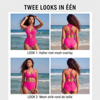 Sabine | Højtaljet Tummy Control-bikini i 2-i-1-design