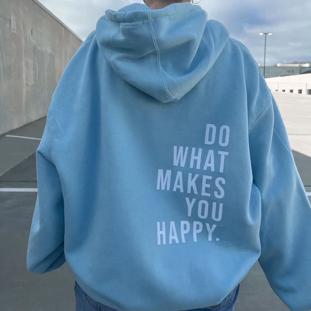 Happiness | Oversized Hættetrøje