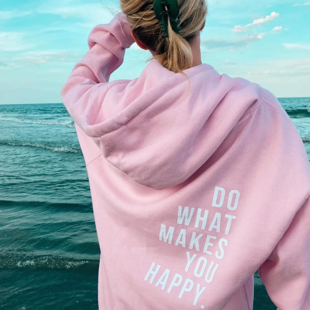 Happiness | Oversized Hættetrøje