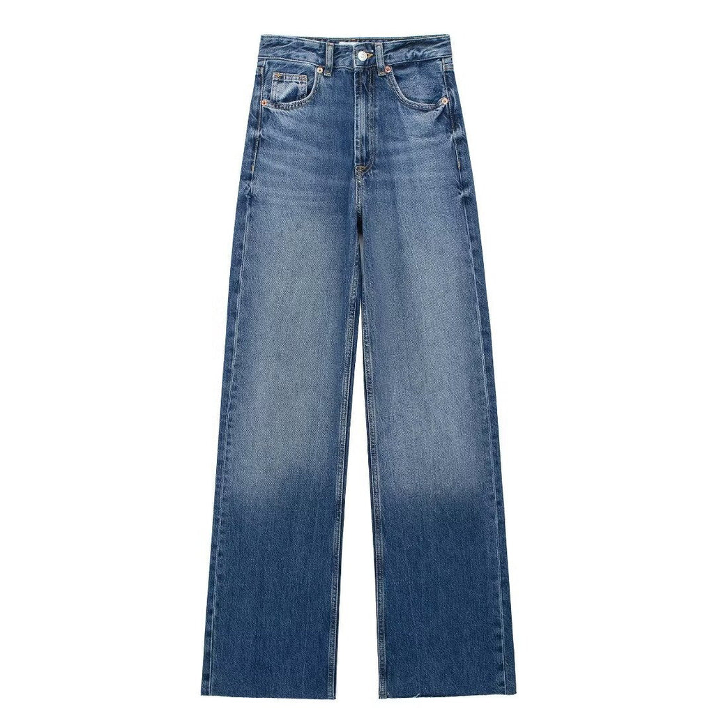 Laluna® | Blå Wide Leg Damebukser