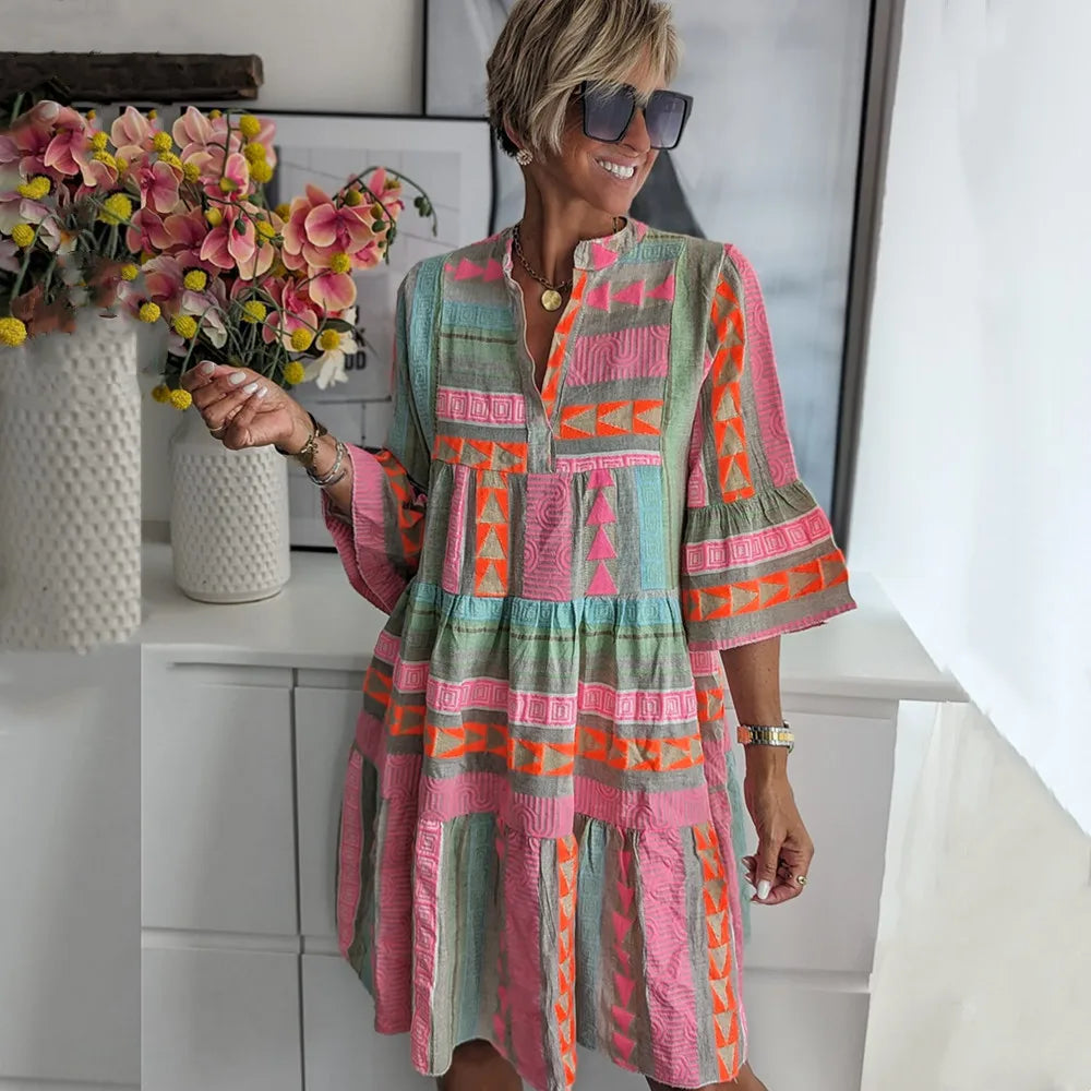 Juliane – Boho-svingkjole