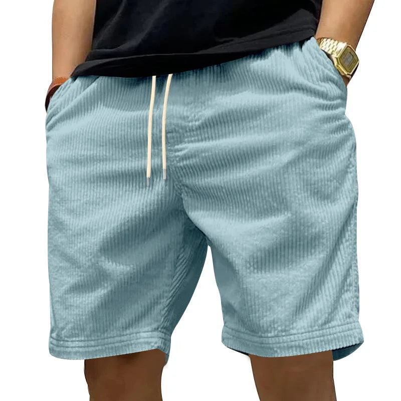 Anna | Ribbet fløjls shorts