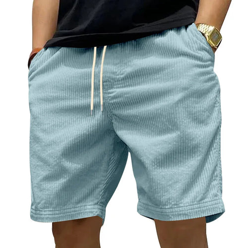 Anna | Ribbet fløjls shorts