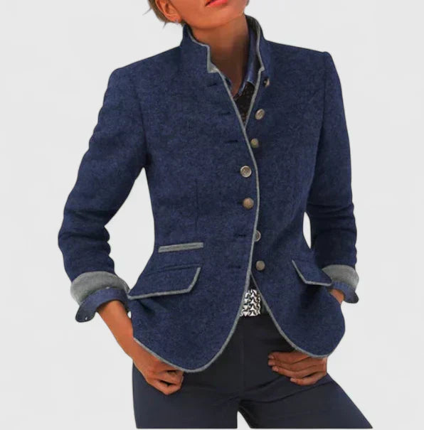 Anna | Elegant struktureret blazerjakke