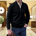 Bram | Elegant kashmir-sweater med lynlås