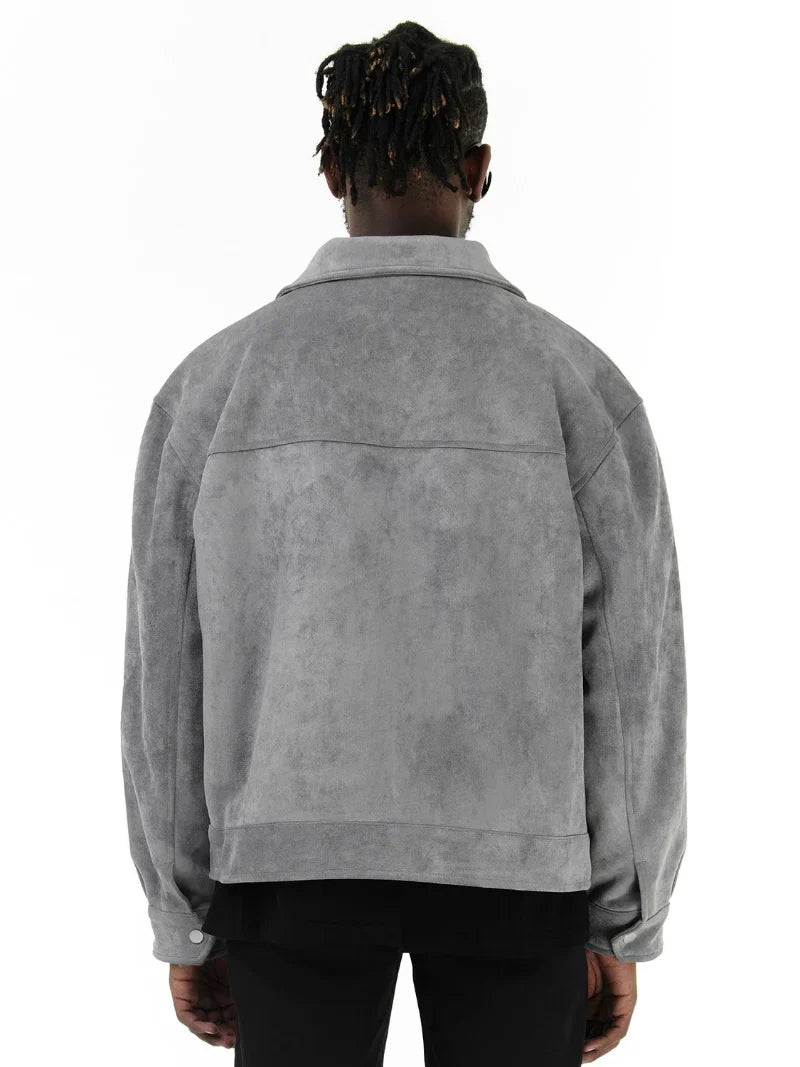 Laluna® | Oversized jakke i ruskind