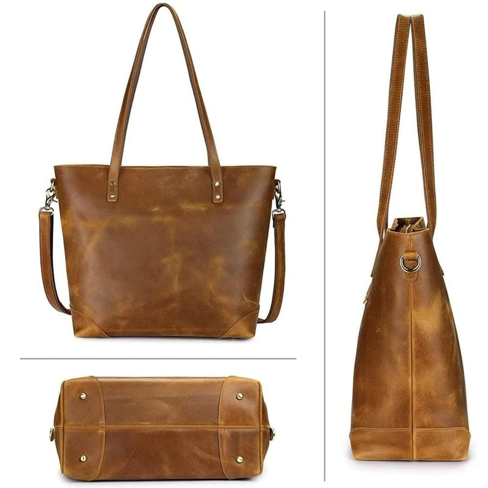 LALUNA® | VINTAGE LÆDERHANDTASKE