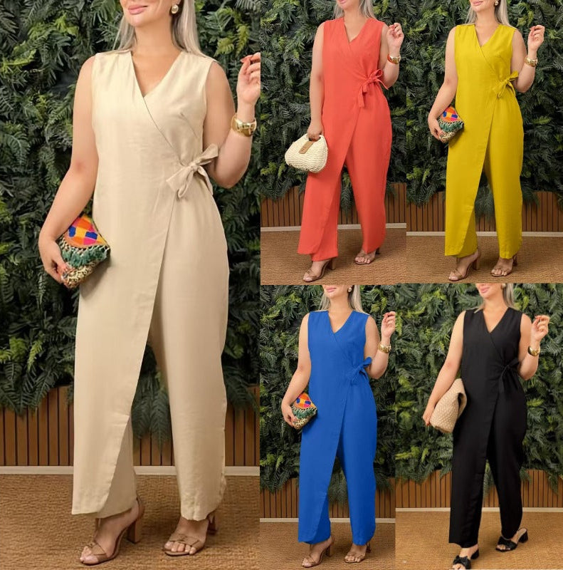 Lotte | Elegant ærmeløs buksedragt
