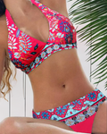 Neeltje - Bikini med blomster- og geometrisk design