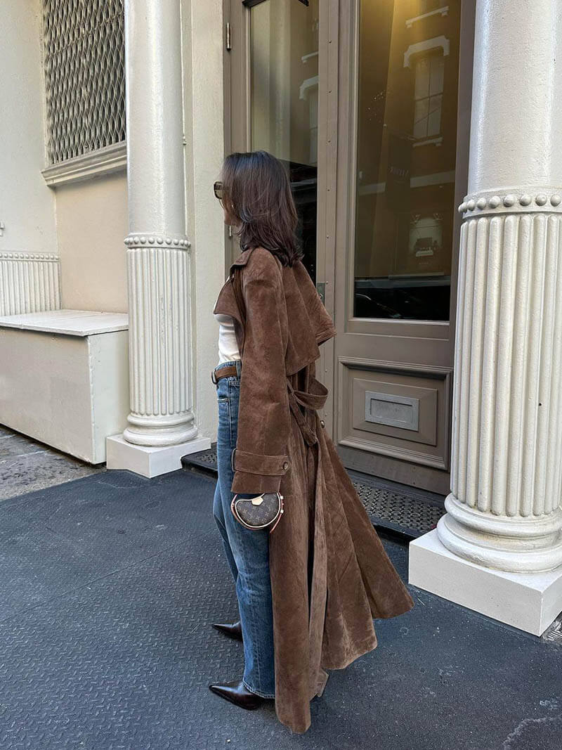 LALUNA® | TRENCHCOAT I IMITERET RUSKIND