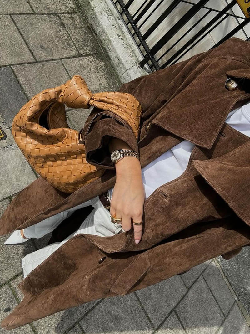 LALUNA® | TRENCHCOAT I IMITERET RUSKIND