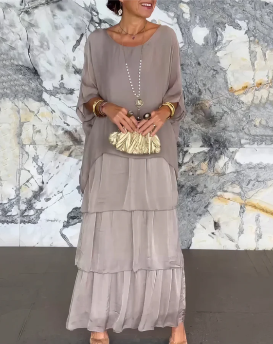 Femke | Elegant lang luftig kjole
