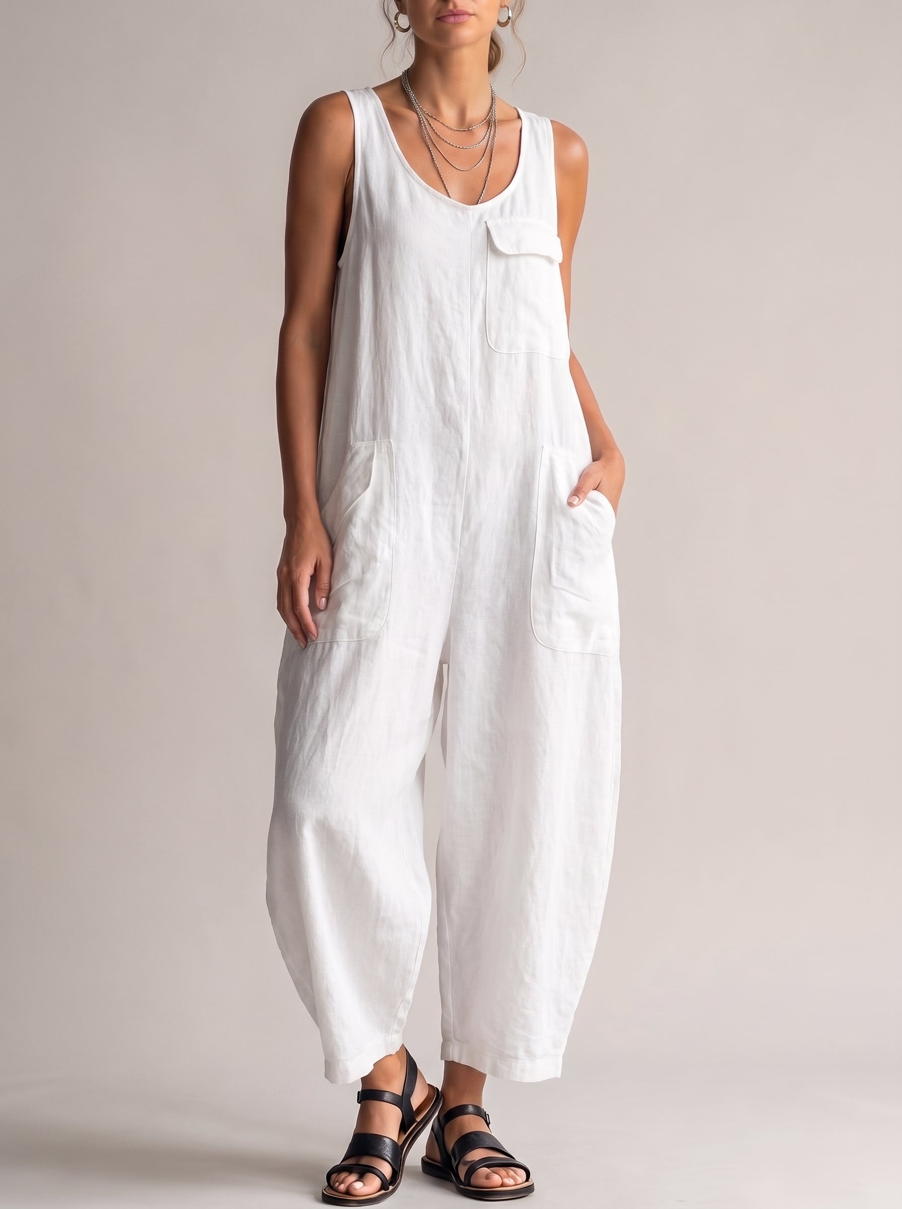Aveline | Afslappet Hør-Overall