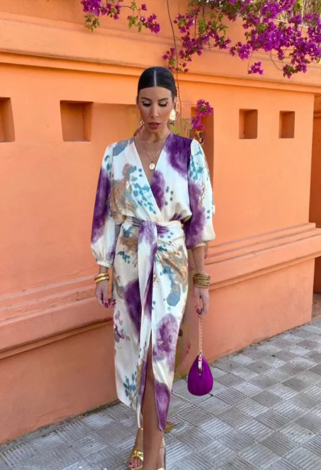 Laluna® | Elegant V-hals kjole