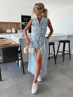Isabelle | Maxi denimkjole