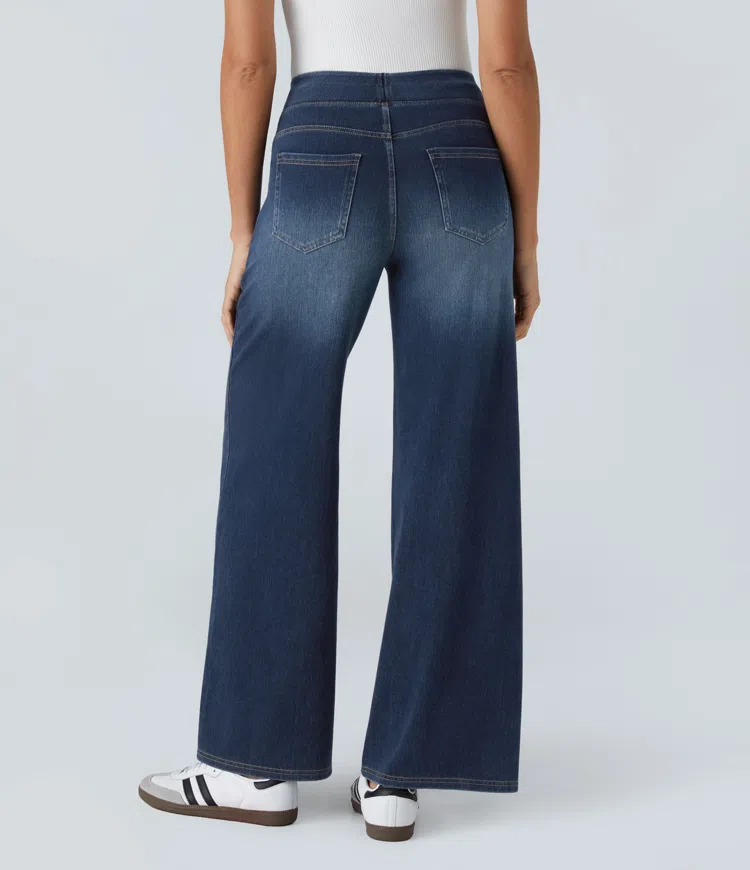 Sanne | Komfortable højtaljede jeans