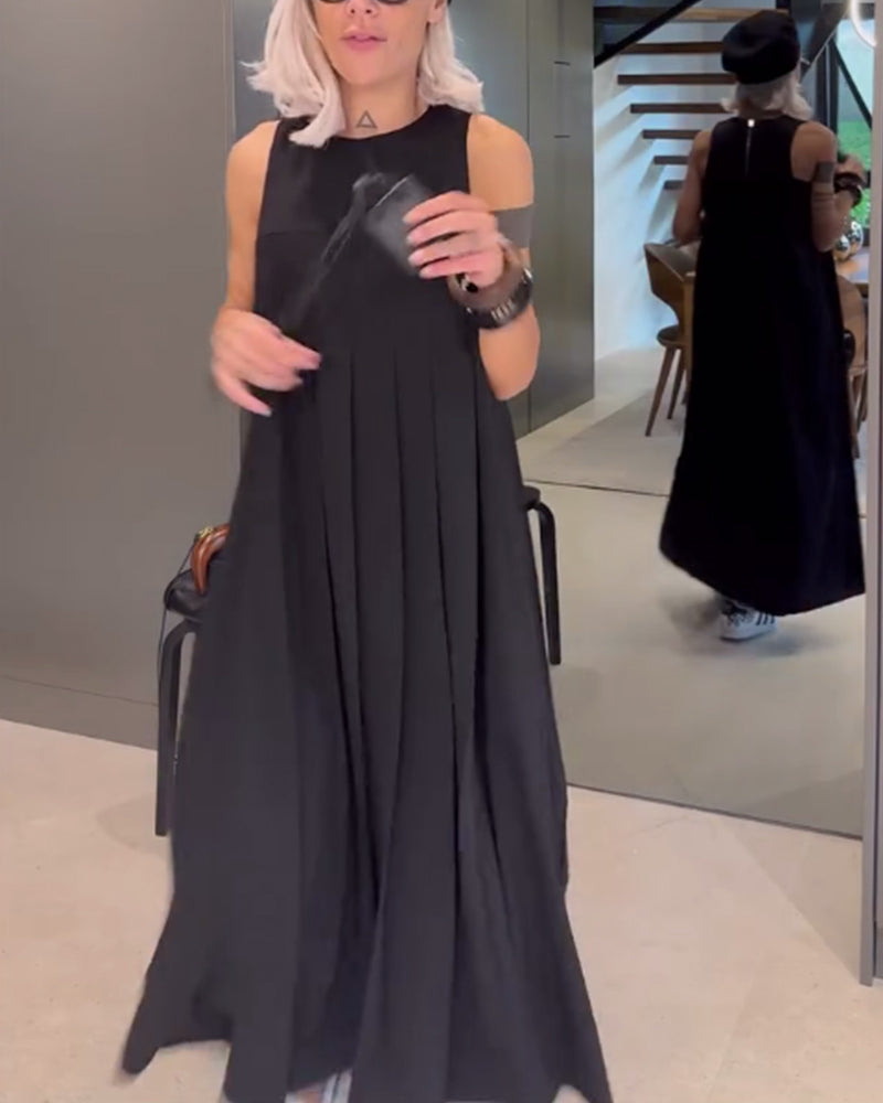 Emma | Elegant plisseret tanktop-kjole